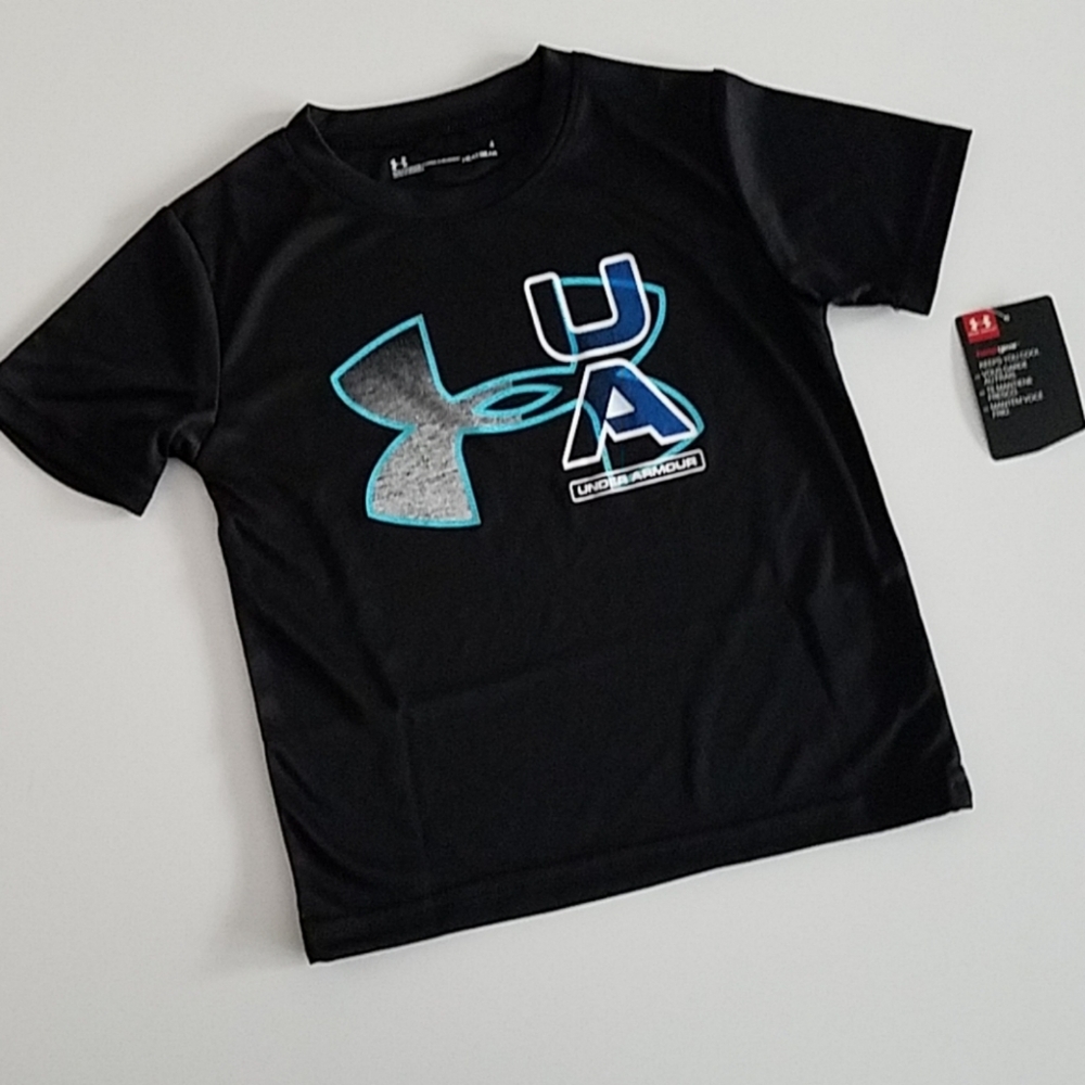 🛍2xHP🛍[Boy 4] Under Armour T-Shirt NEW WITH TAG